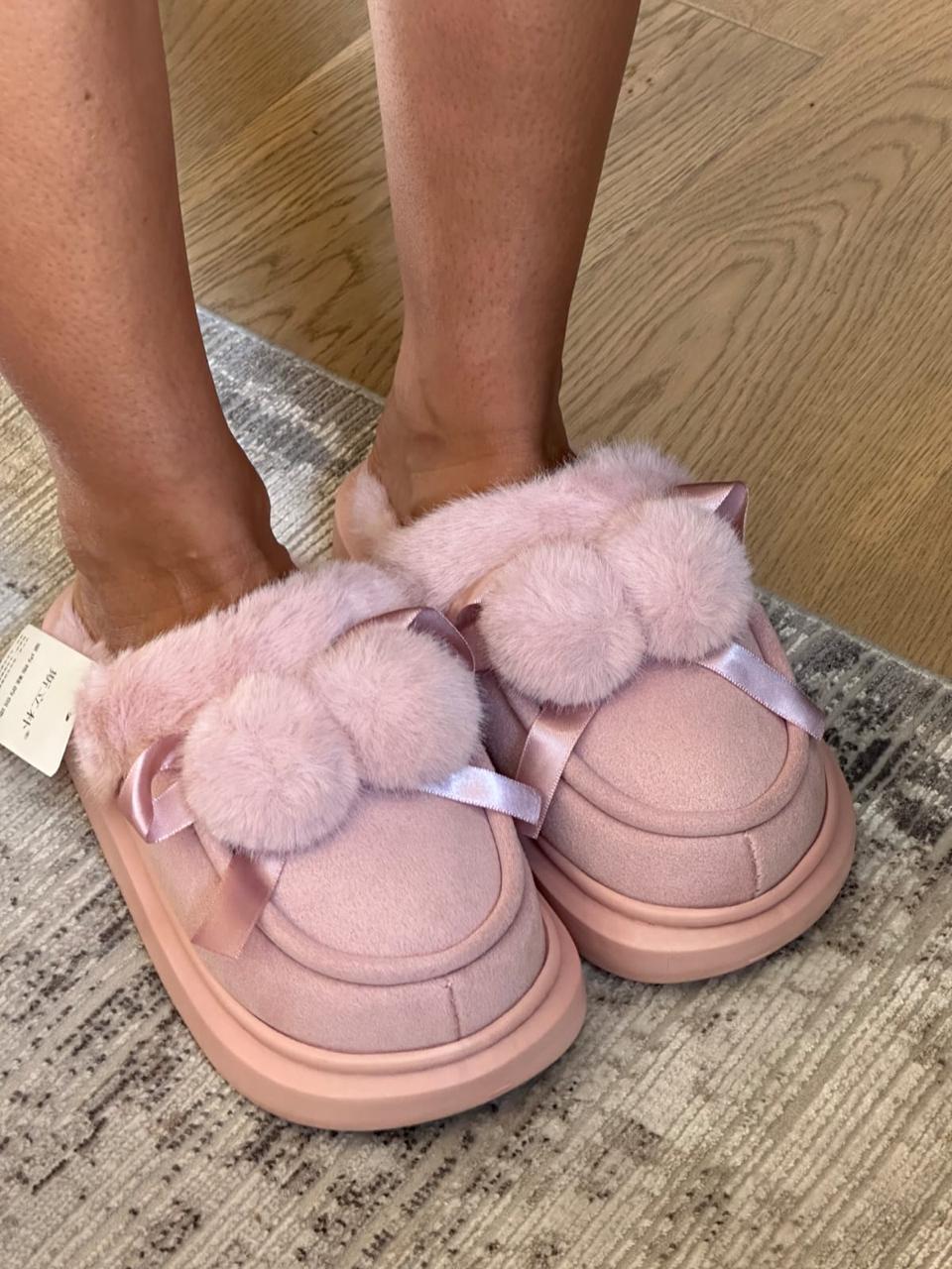 Pink Cozy Slippers