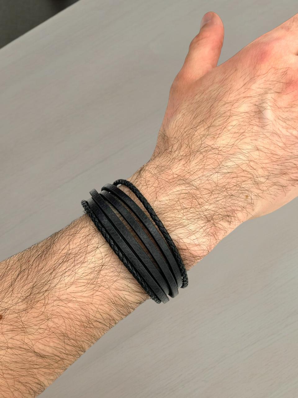 Multiple Strand Leather Bracelet