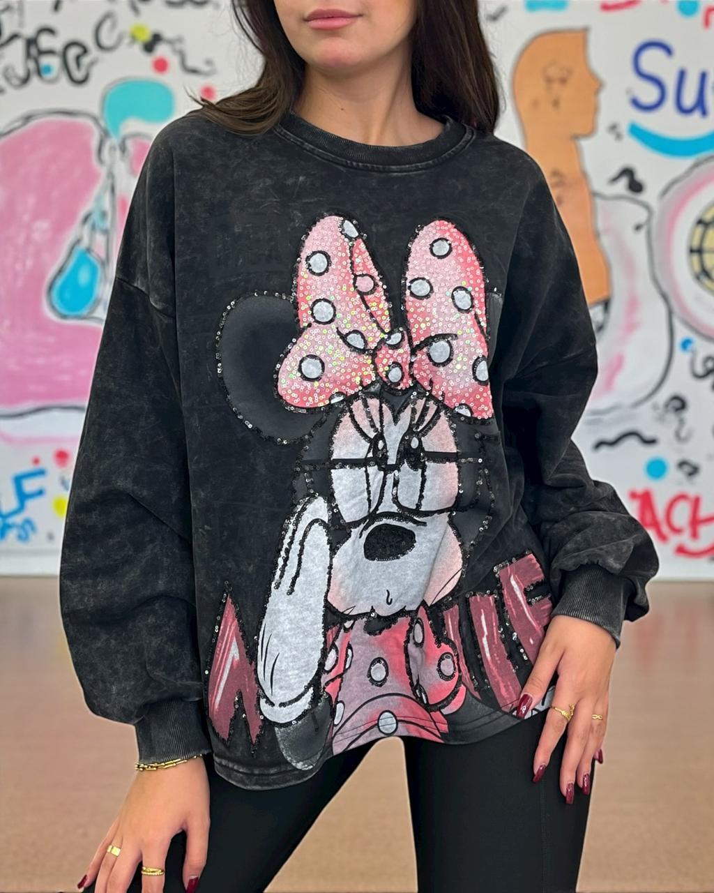Black Minnie Sweatshirt