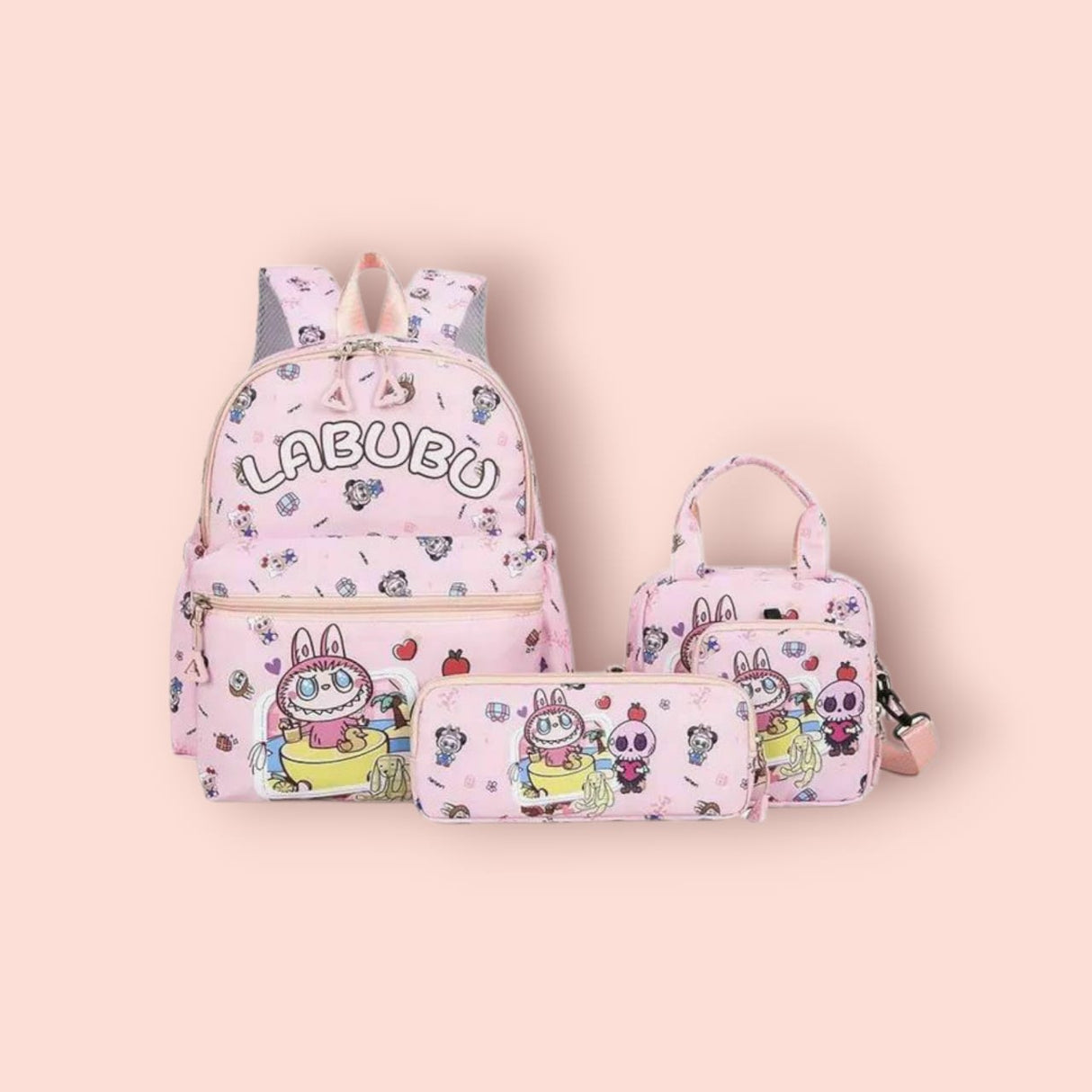 Labubu pink set