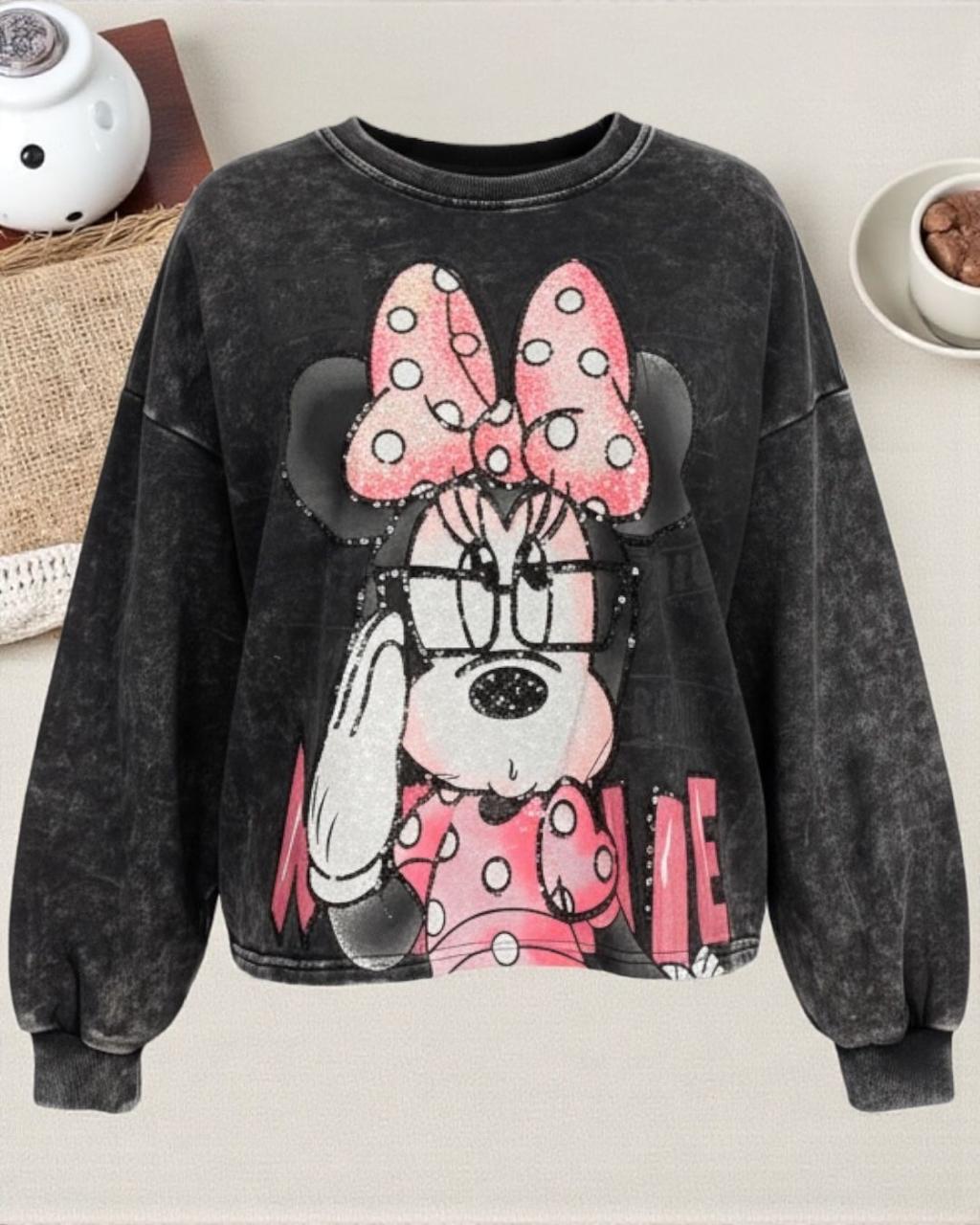 Black Minnie Sweatshirt