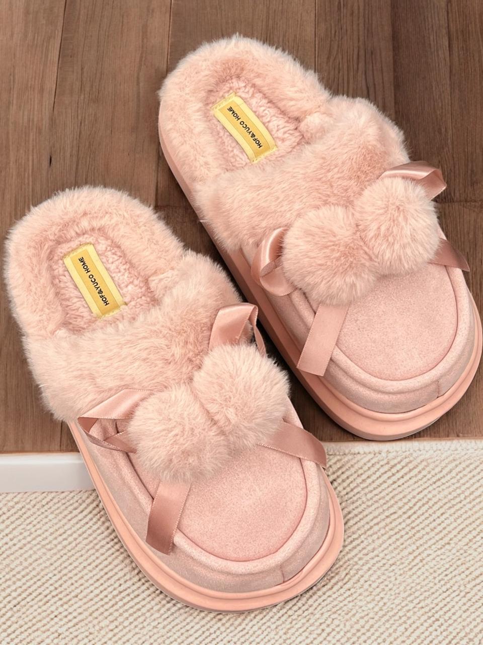 Pink Cozy Slippers