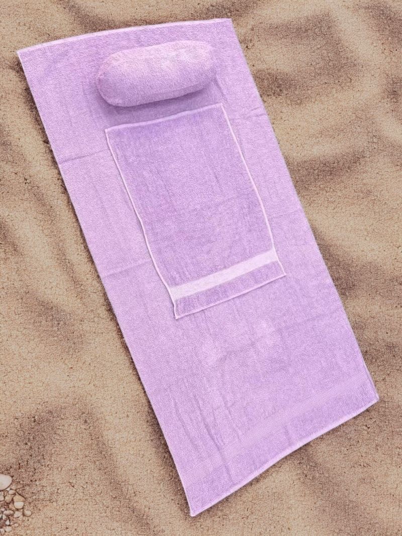 Towel Lounge Mat with Pillow