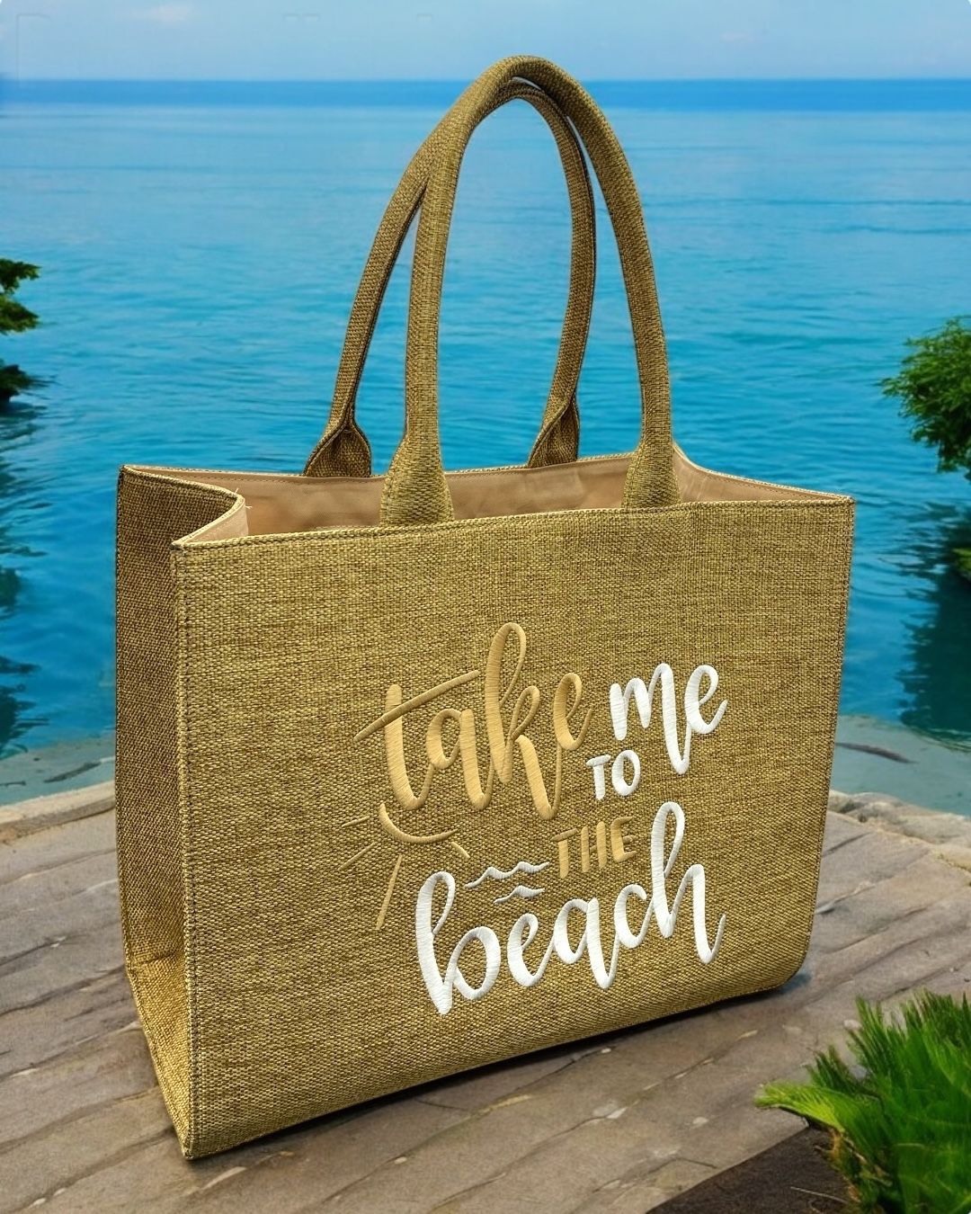 Personalized beach bag