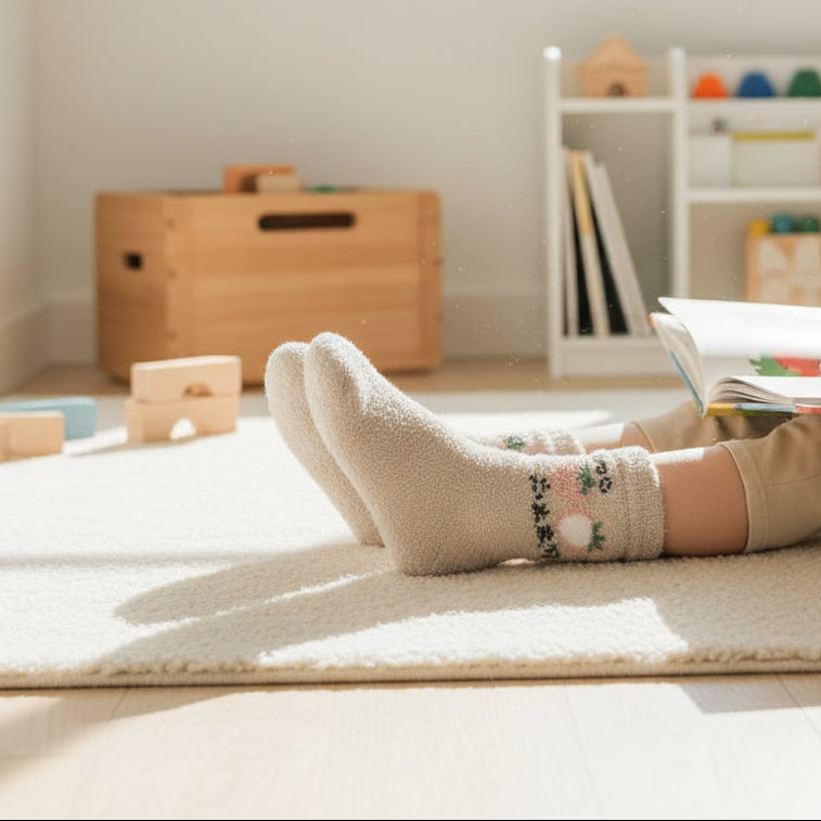 Cozy Floral Winter Socks