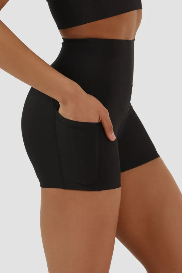 Black Biker Short