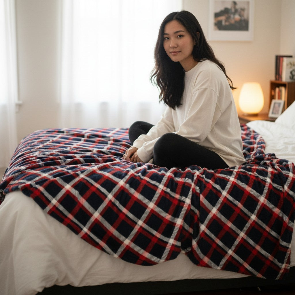 Red Squares Blanket