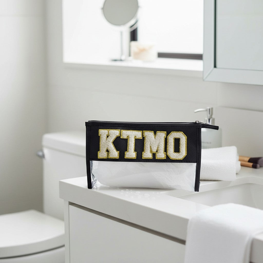 Black KTMO transparent Pouch