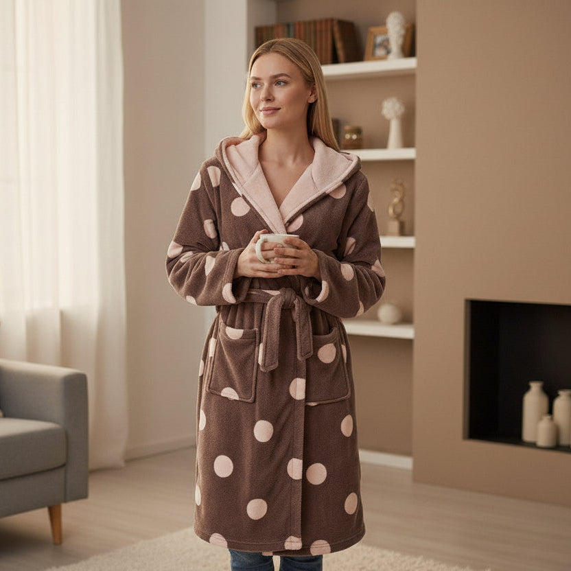 Pink Dotted Robe