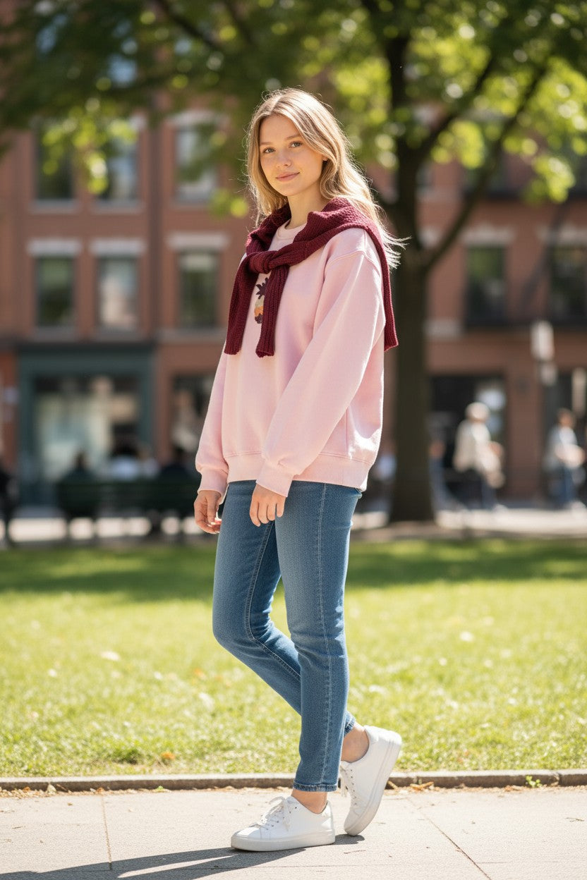 Pineapple sweatshirt + Shoulder Scarf