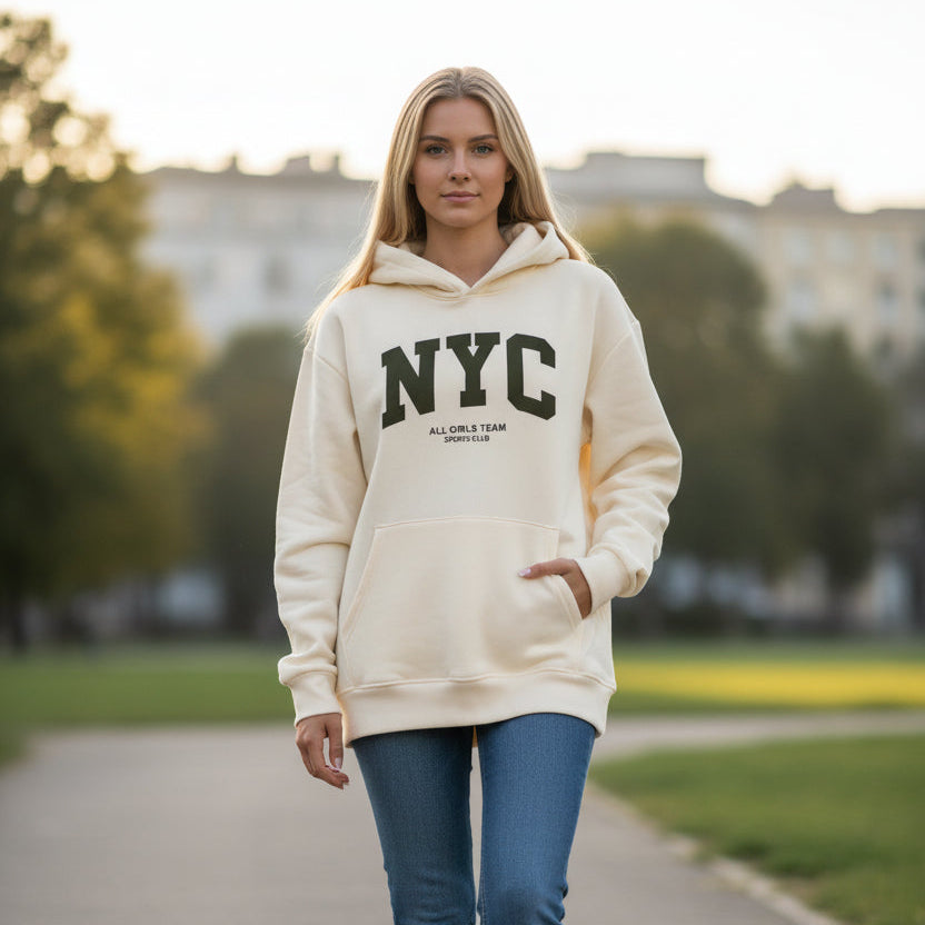 Beige NYC Hoodie