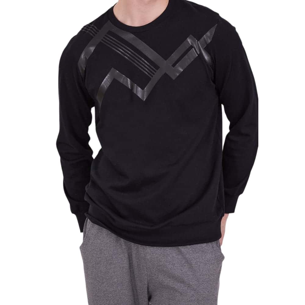 Black-Grey Simple Cotton P