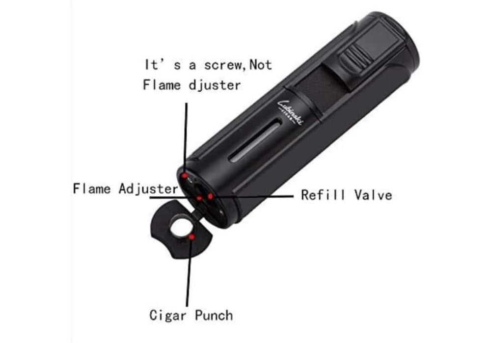 Black "Lubinski" Cigar Lighter 1