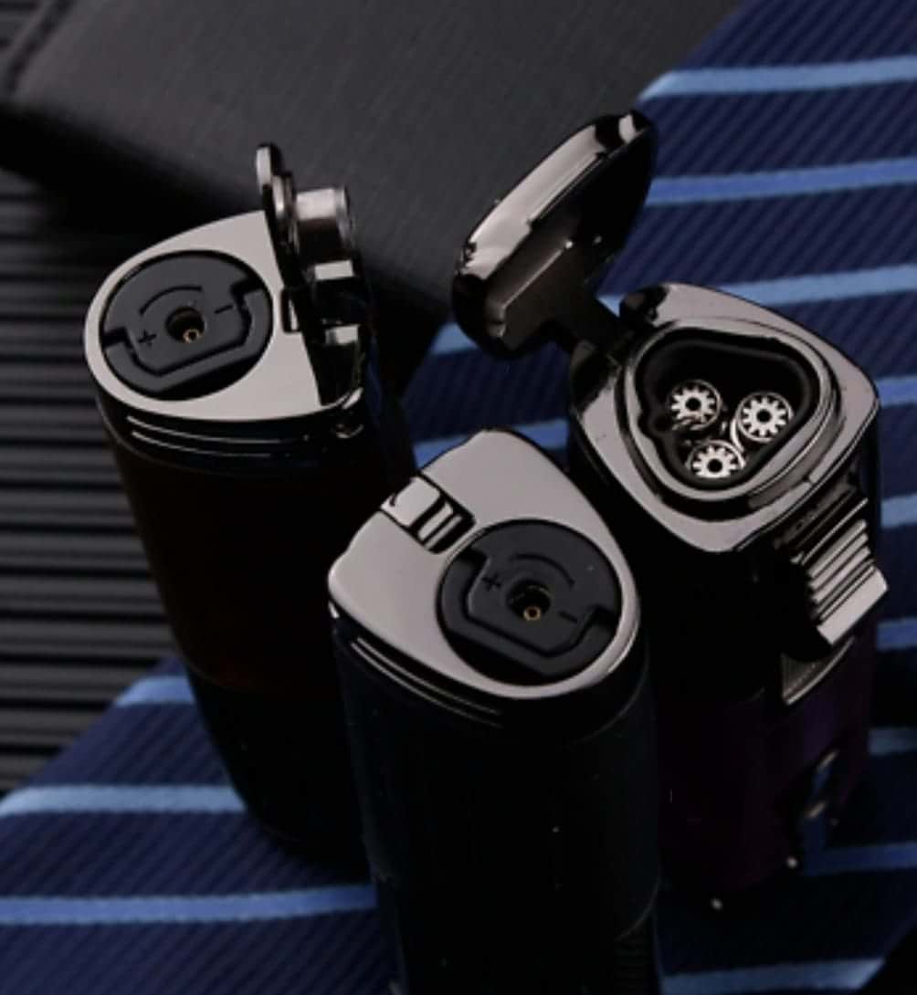 Black "Lubinski" Cigar Torch Lighter 2