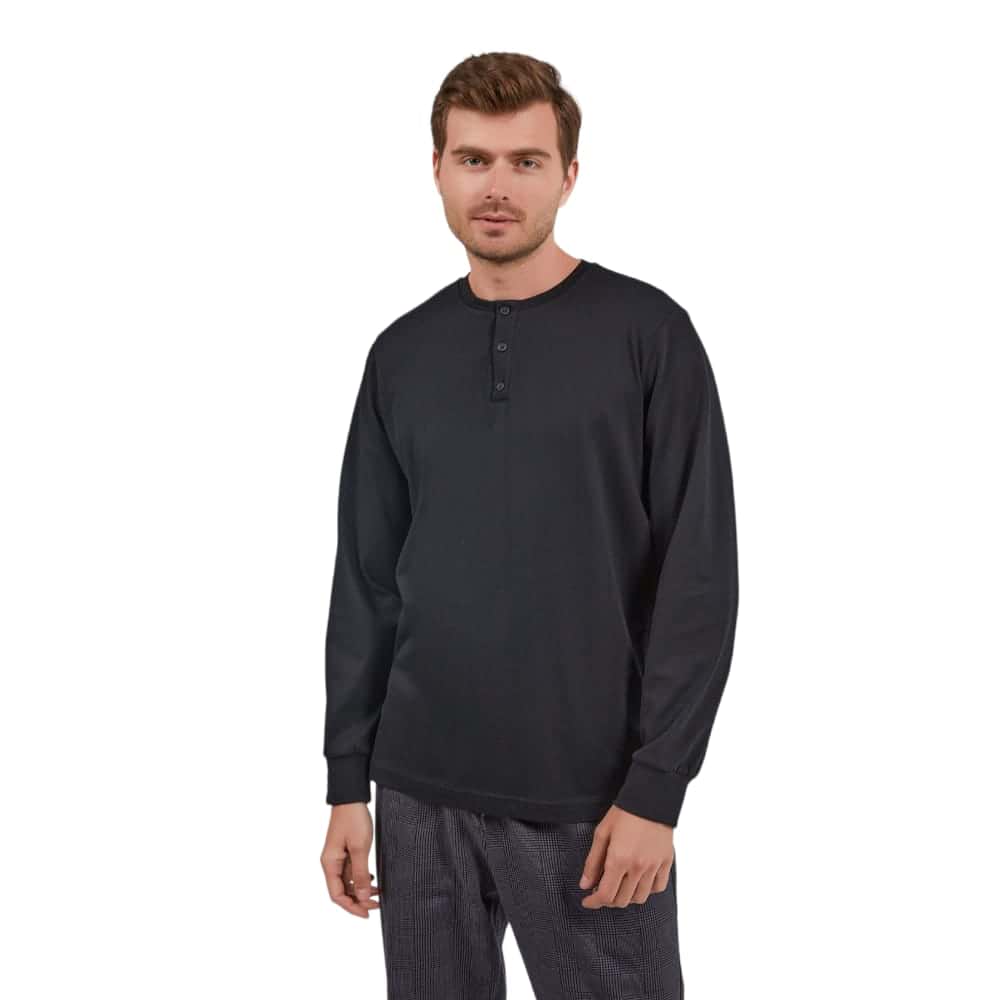 Grey-Black Checkered Cotton PJ