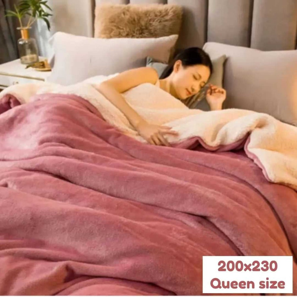 Pink Soft Double-Face Blanket 1