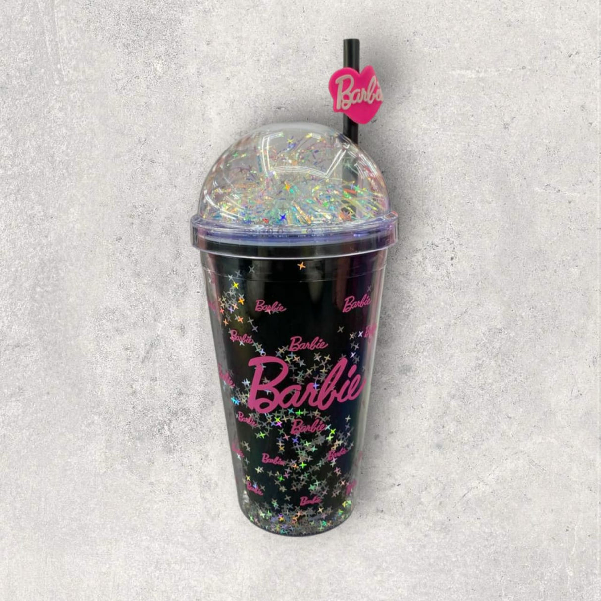 Black Barbie Confetti Dome Tumbler S-4