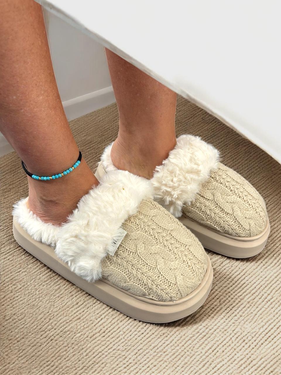 Soft White Slippers