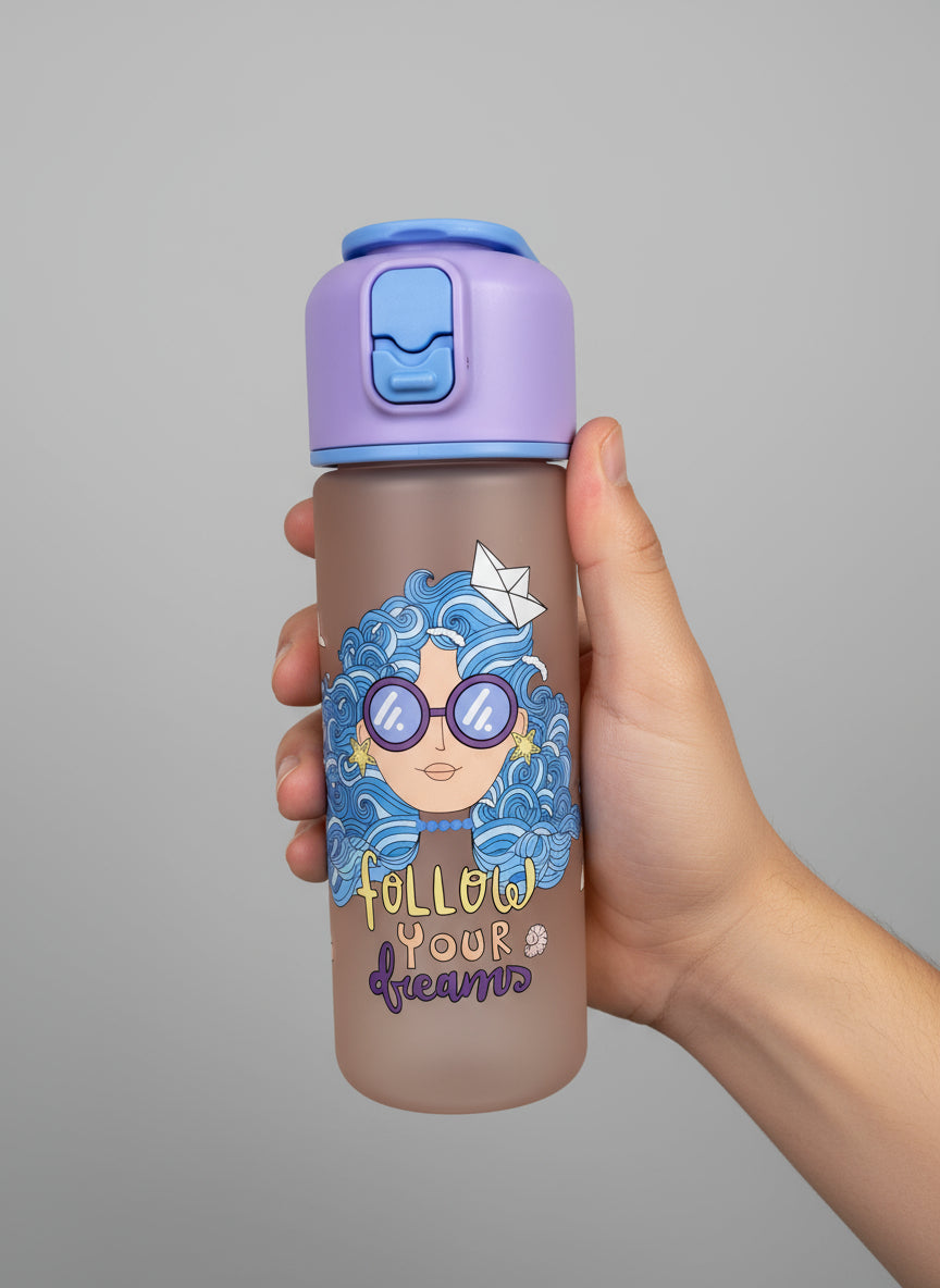 Follow your dreams water bottle