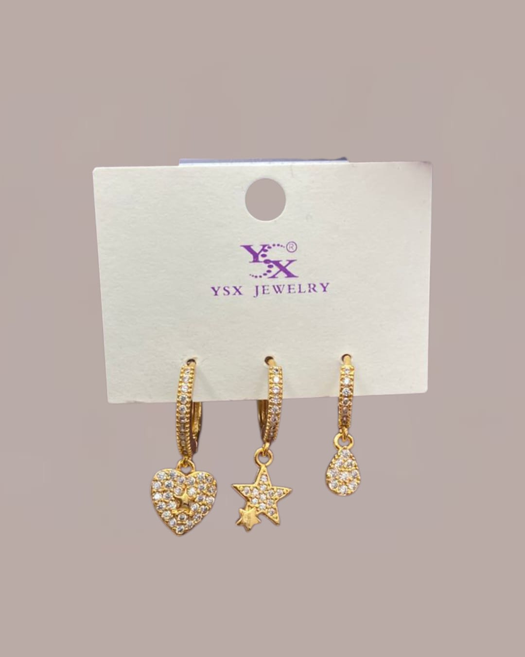 Hearts Earring Set