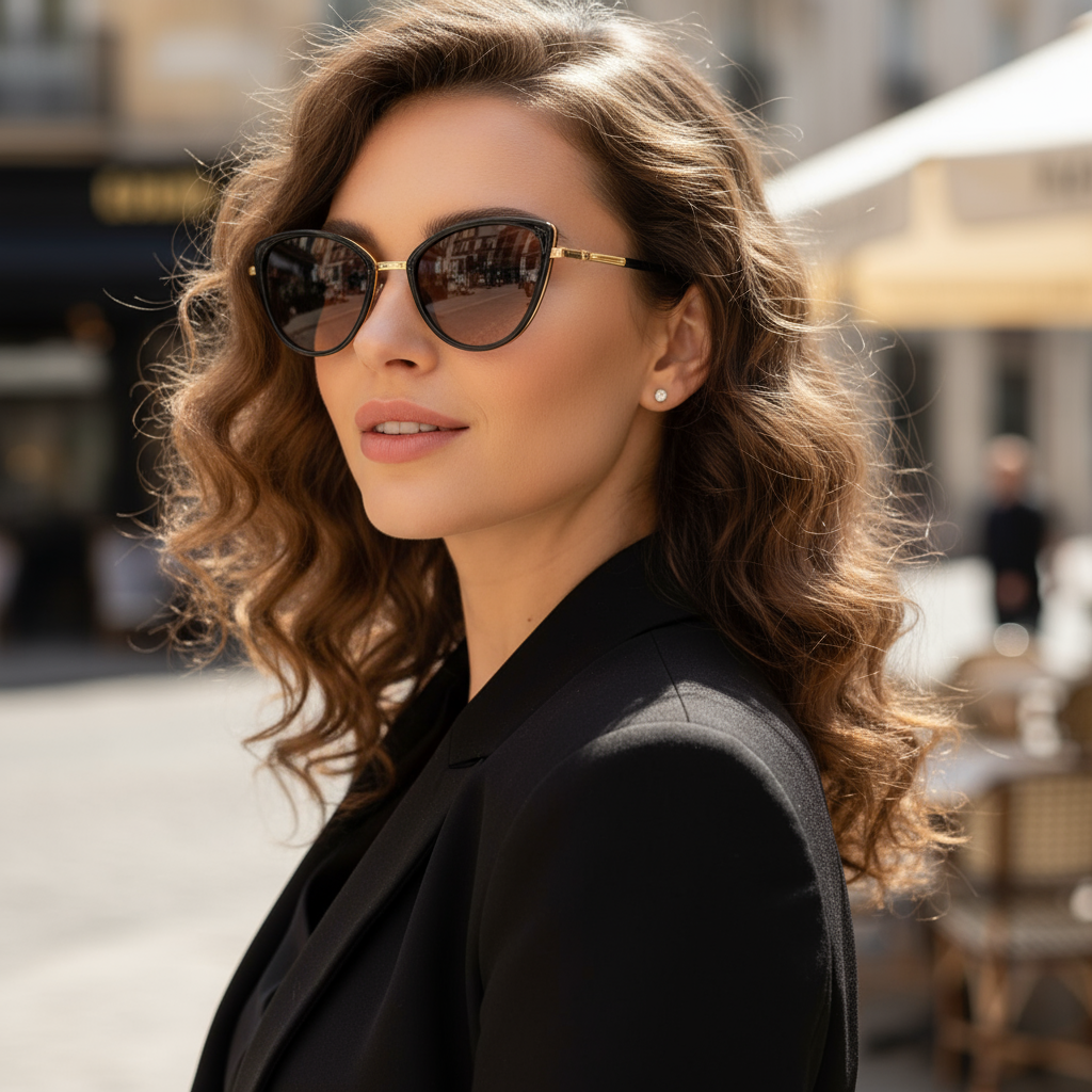 Cat eye glasses