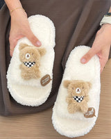 Stuck on you teddy slippers