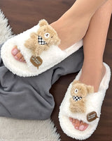 Stuck on you teddy slippers