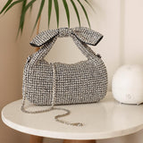 Silver Elegant Clutch Bag