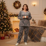 Grey Hearts PJ (Big Size)