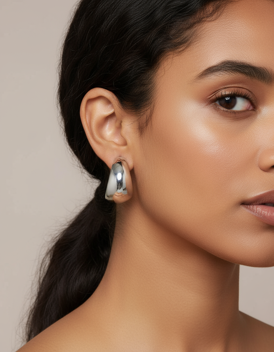 Thick Hoop Earrings