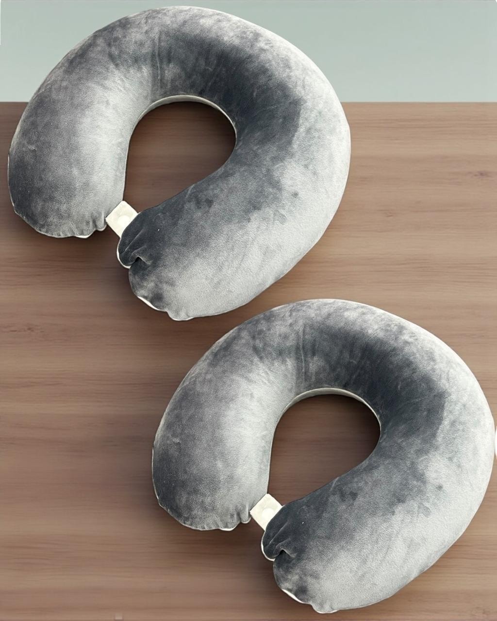 Grey neck pillow