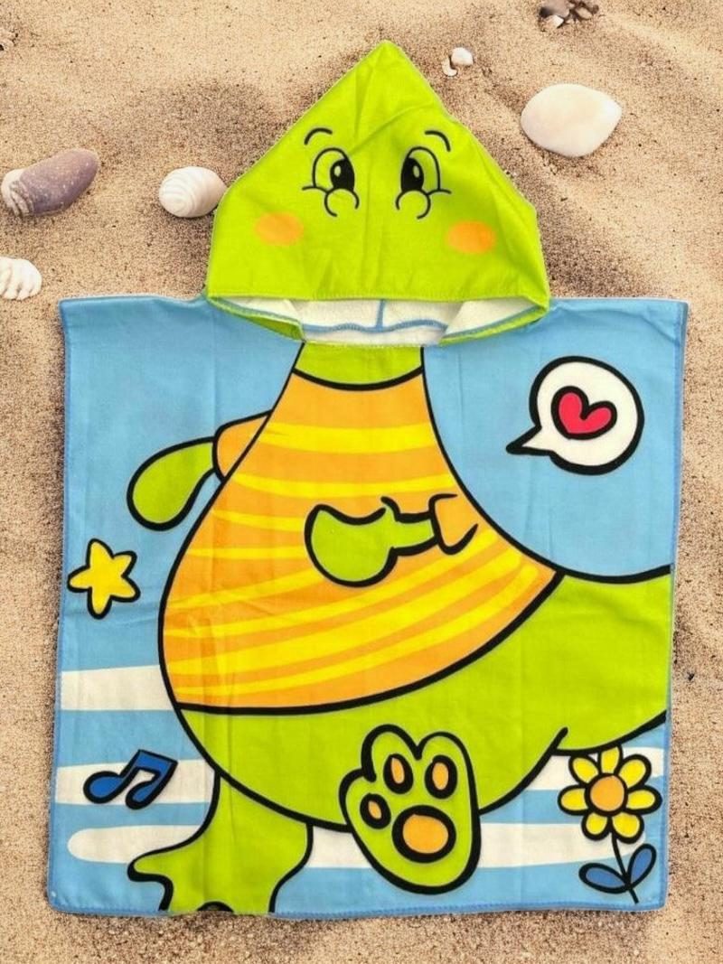 Dino towel poncho