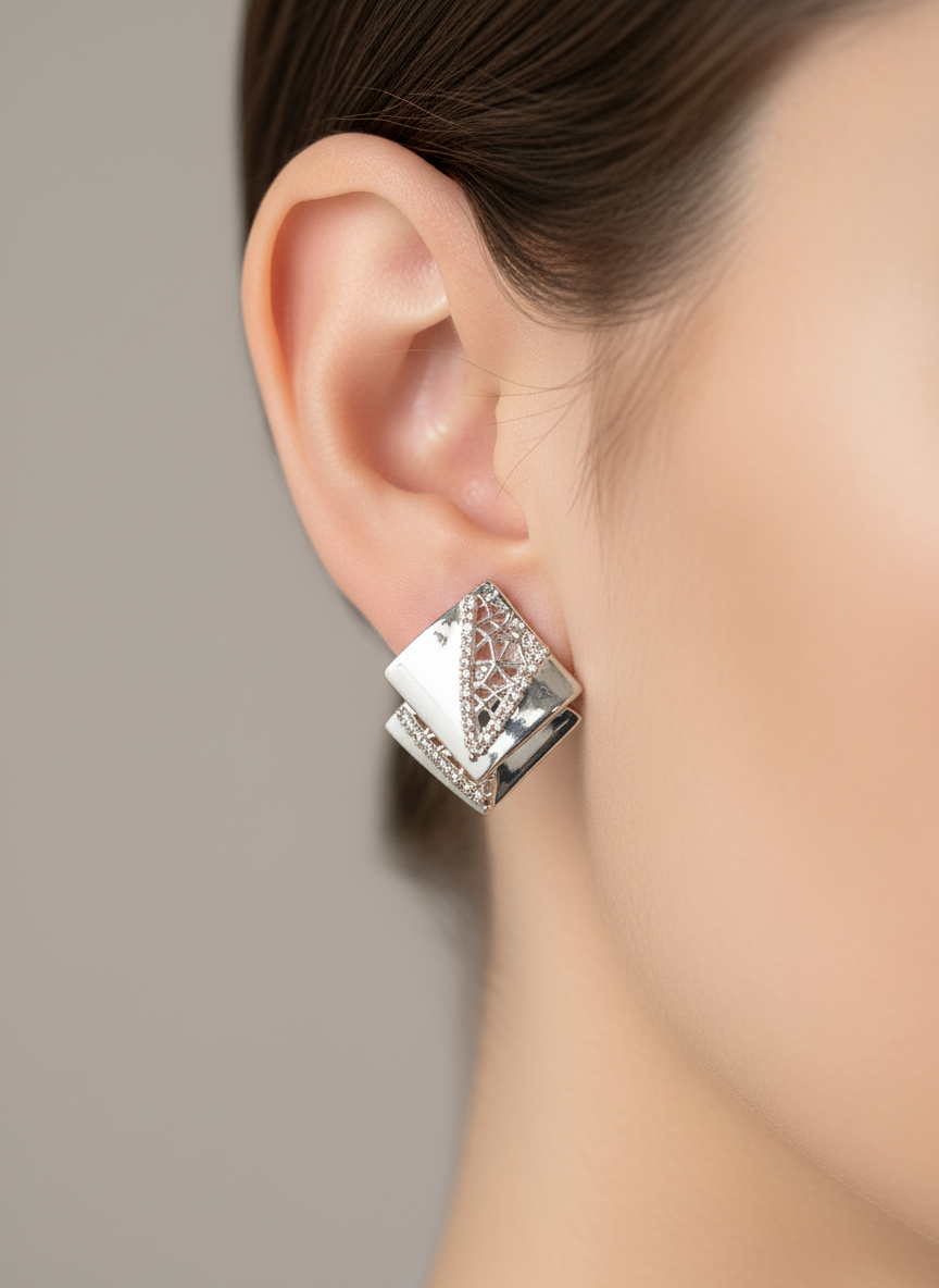Square earrings