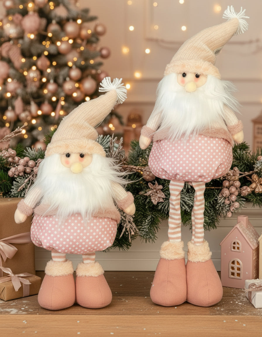 Pink Santa Decor