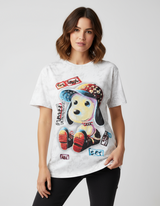 oversized dog with a hat tshirt