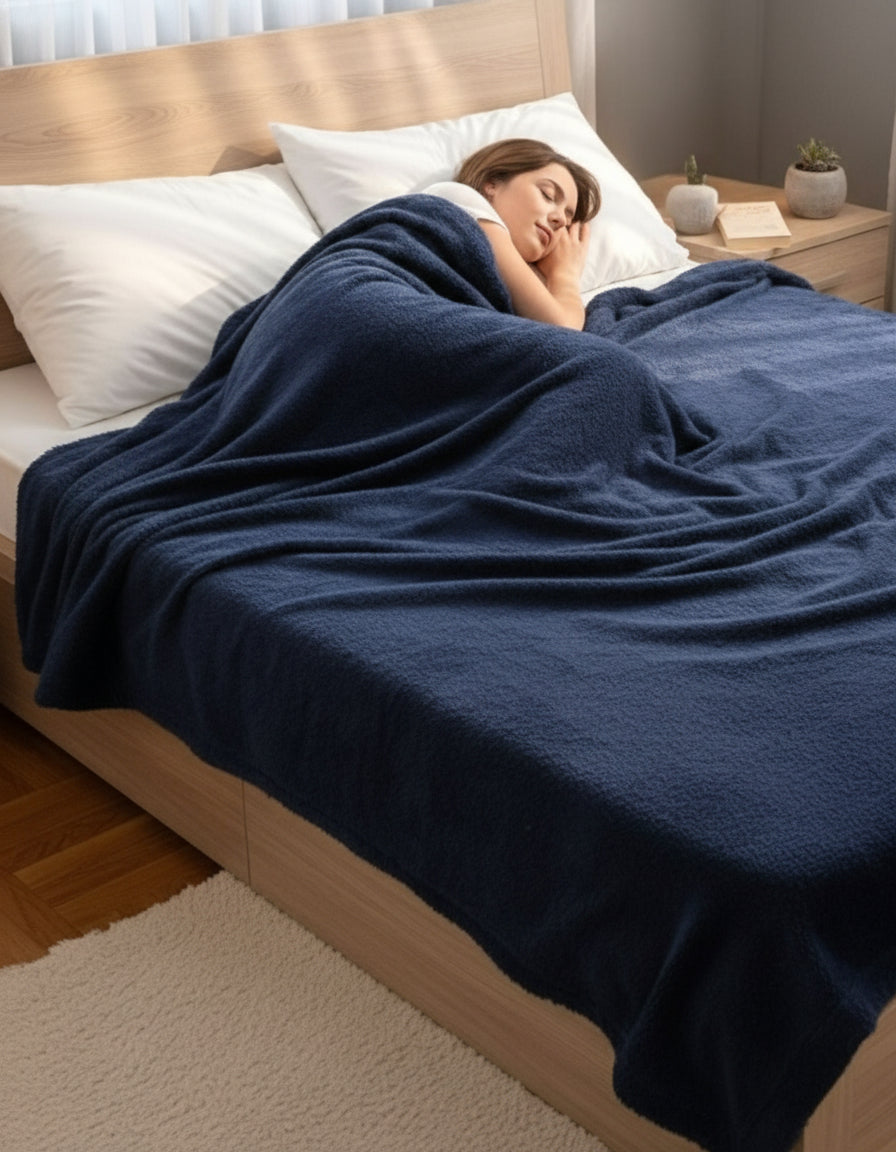 Navy-Blue Cozy Blankets