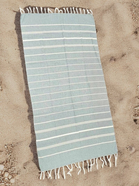 Thin stripped towel