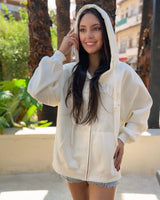Basic Hooded Fleece Jacket