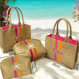 Personalized Beach Tote Set