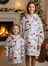 Christmas hooded blanket