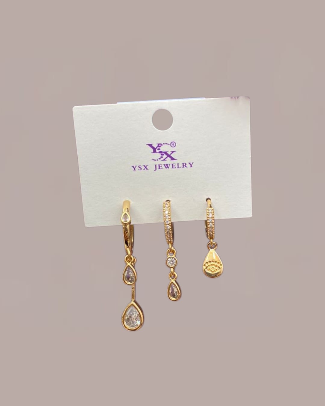 Droplet earring set