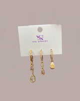 Droplet earring set