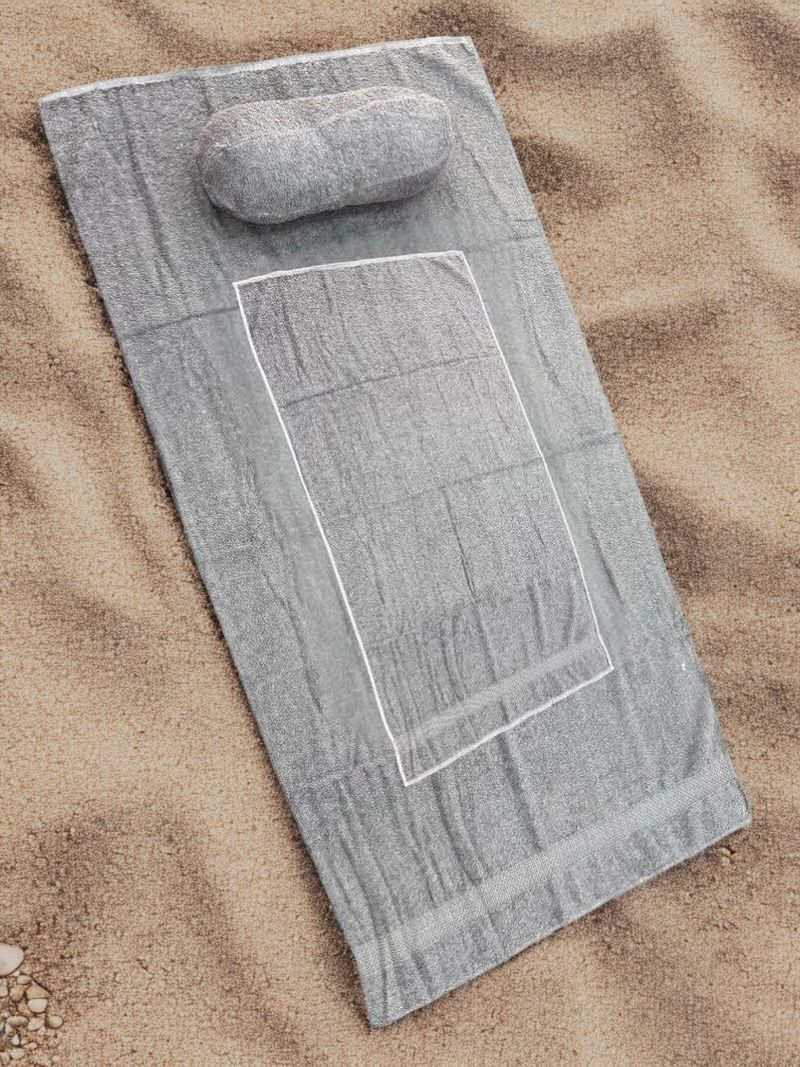 Towel Lounge Mat with Pillow