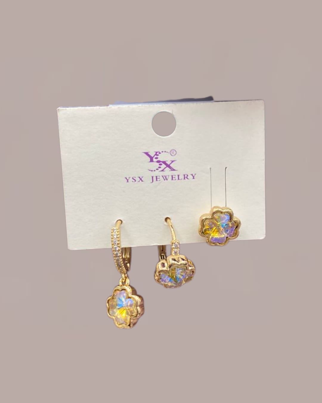 Leaf earring set