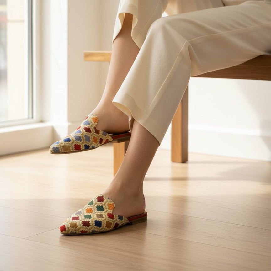 Colorful circles Slippers