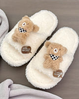 Stuck on you teddy slippers