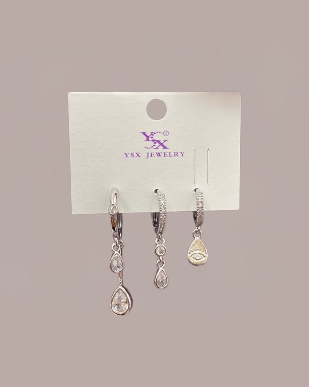 Droplet earring set