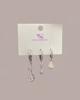 Droplet earring set