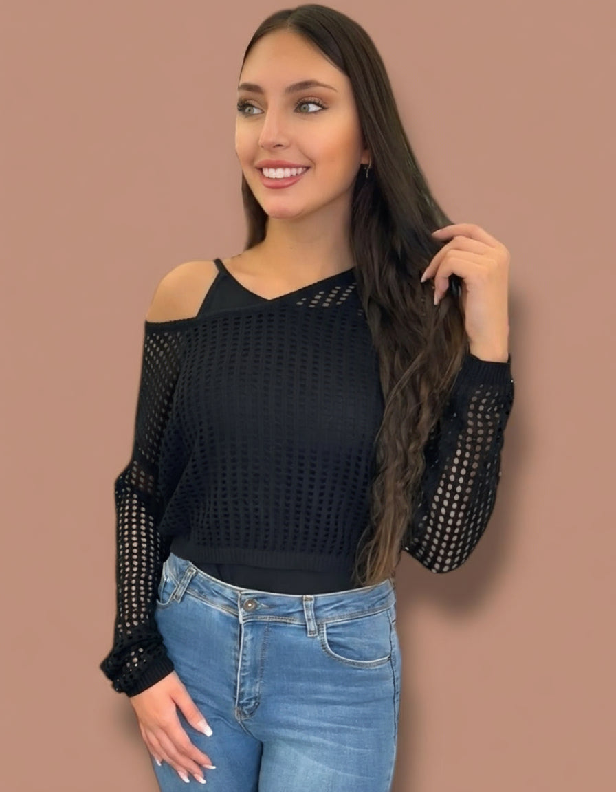 Black 2 piece top