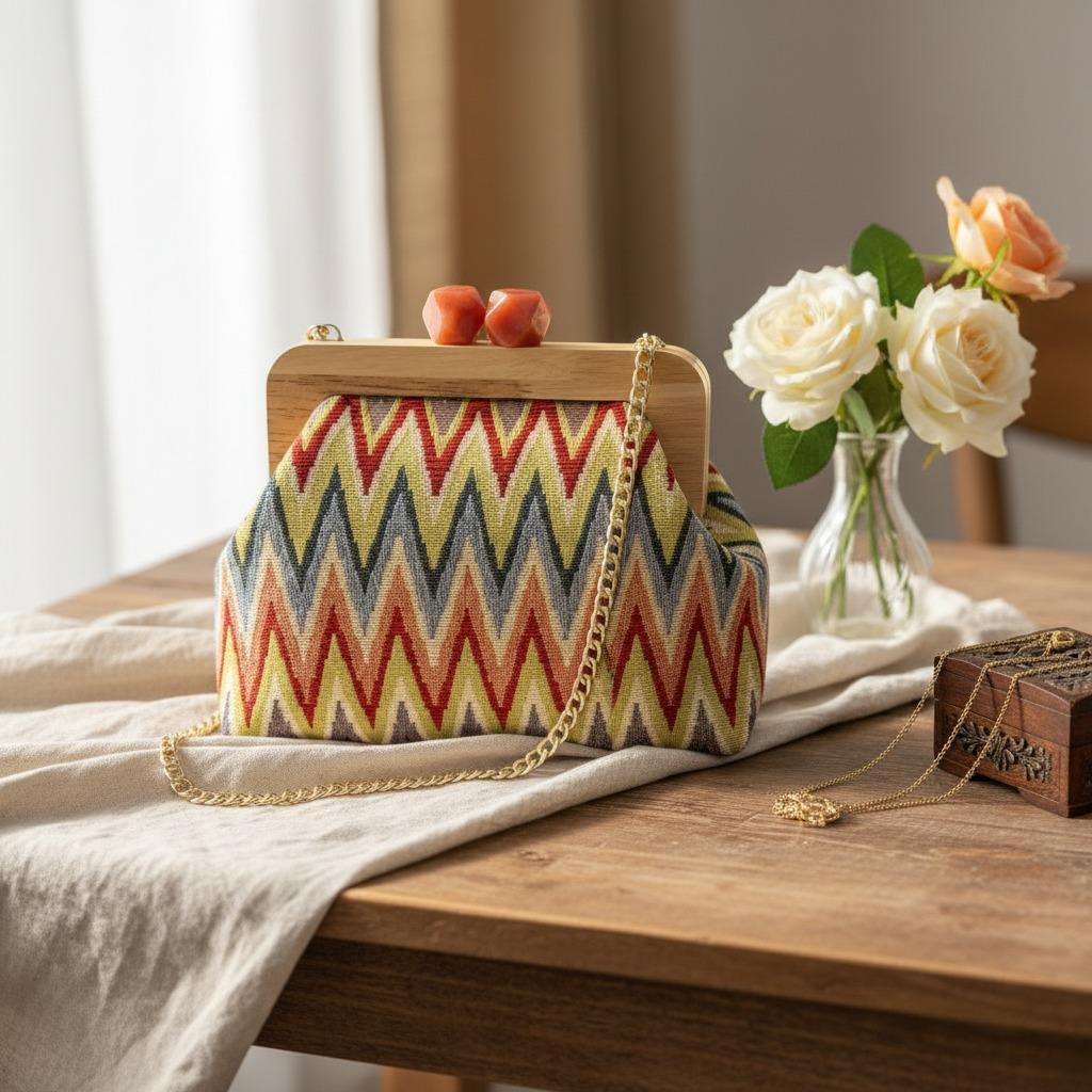 Colorful ZigZag Handmade Bag